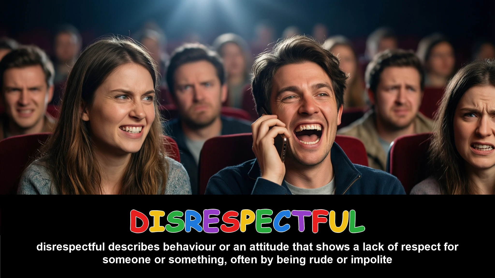 English Illustration for disrespectful
